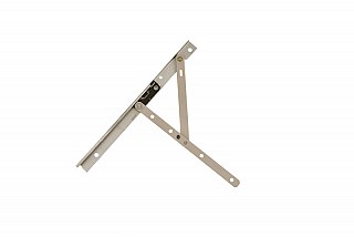 Left Hand (Adjustable) Casement Window Hinge Assembled 10" 