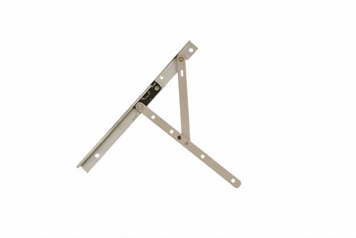 Left Hand (Adjustable) Casement Window Hinge Assembled 10" 