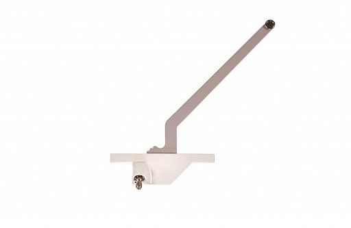 Left Hand Rear Mounted Stainless Steel Roller 9.5" (White)