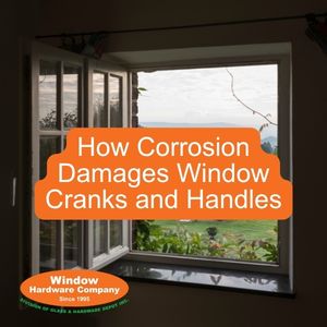 corroded window window cranks and handles